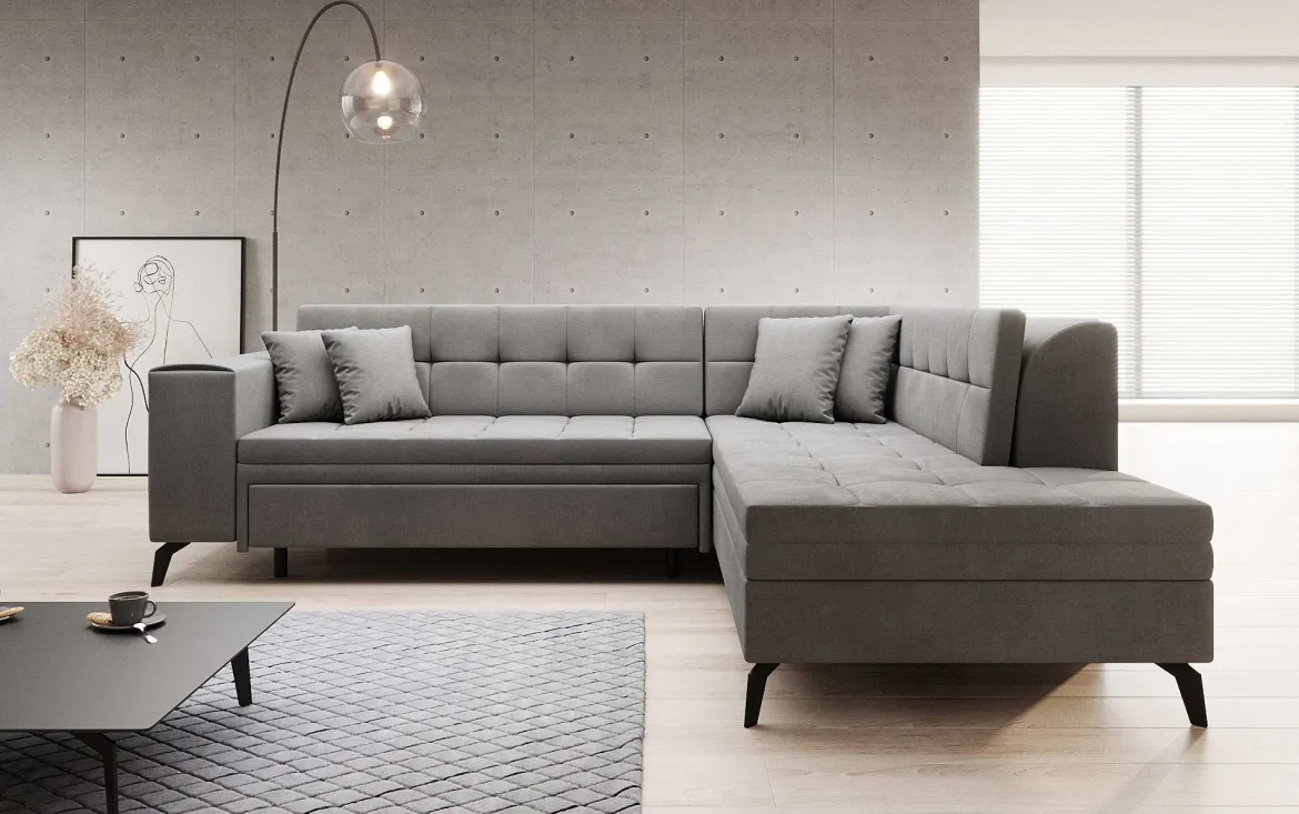Designer Ecksofa Lania mit Schlaffunktion