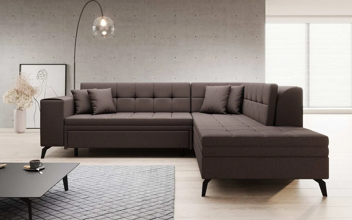 Designer Ecksofa Lania mit Schlaffunktion