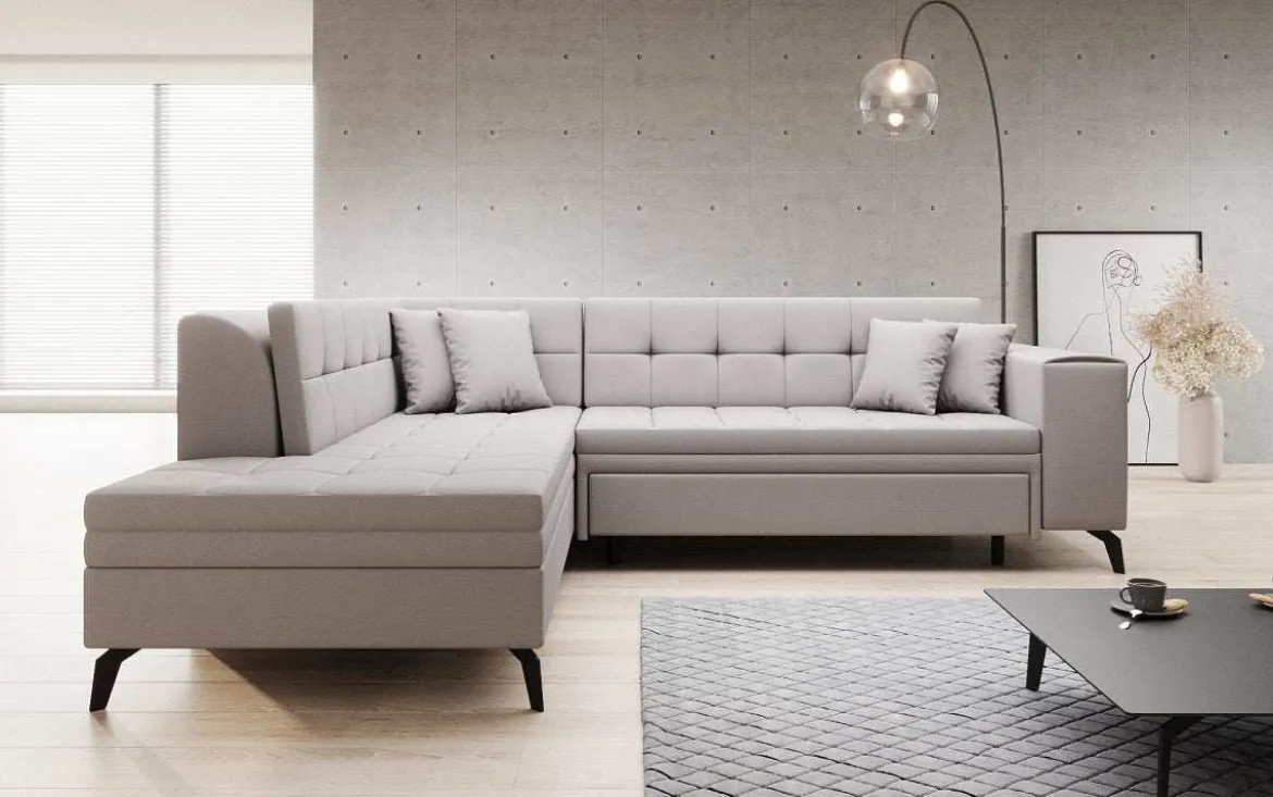 Designer Ecksofa Lania mit Schlaffunktion