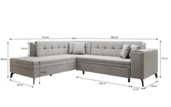Designer Ecksofa Lania mit Schlaffunktion