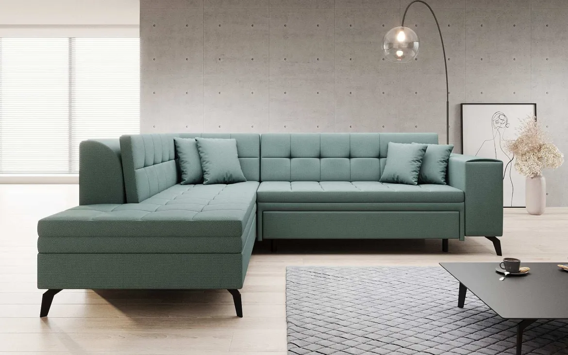 Designer Ecksofa Lania mit Schlaffunktion