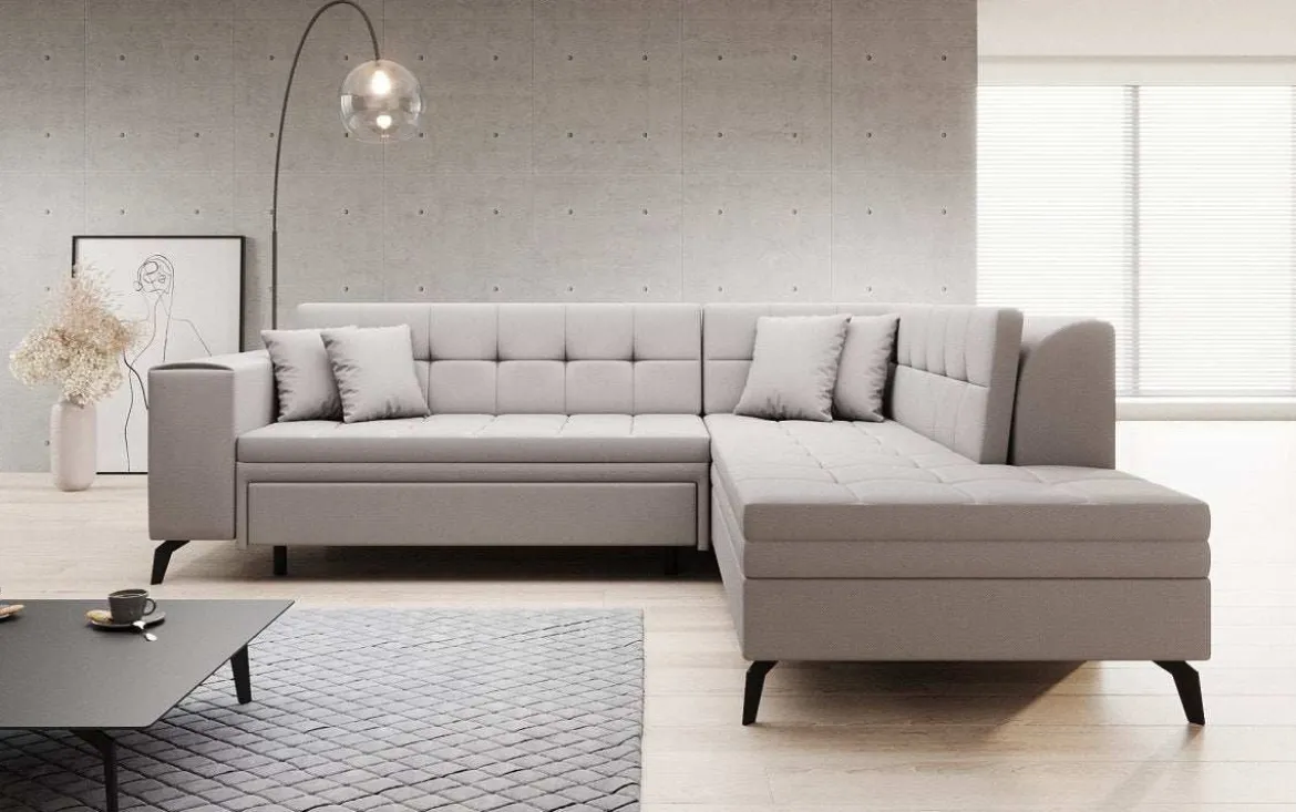 Designer Ecksofa Lania mit Schlaffunktion