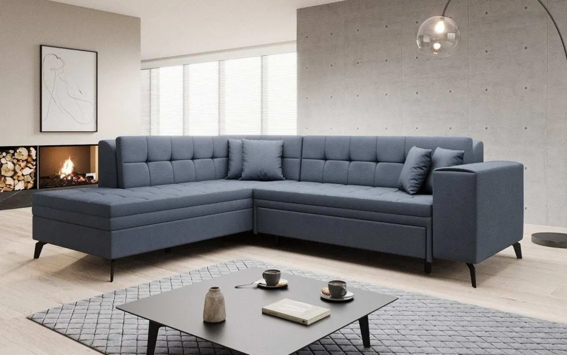 Designer Ecksofa Lania mit Schlaffunktion