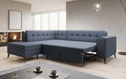 Designer Ecksofa Lania mit Schlaffunktion