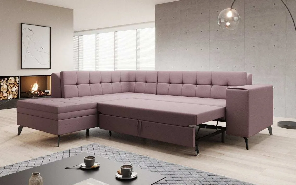 Designer Ecksofa Lania mit Schlaffunktion