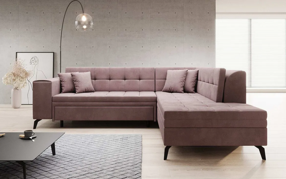 Designer Ecksofa Lania mit Schlaffunktion