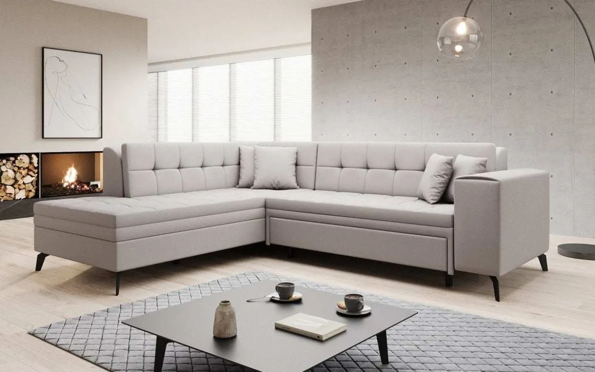 Designer Ecksofa Lania mit Schlaffunktion