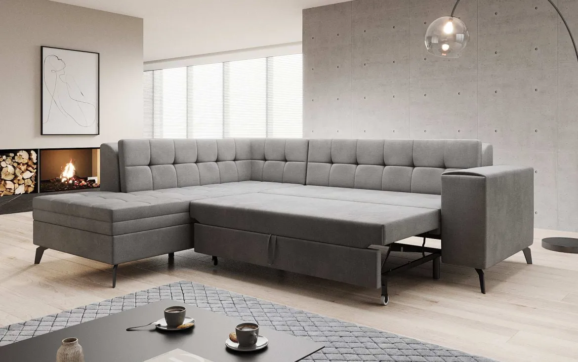 Designer Ecksofa Lania mit Schlaffunktion