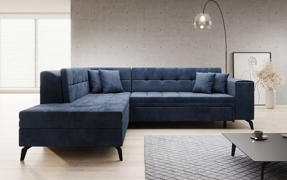 Designer Ecksofa Lania mit Schlaffunktion