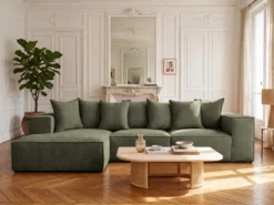 Designer Ecksofa Largo in Cord
