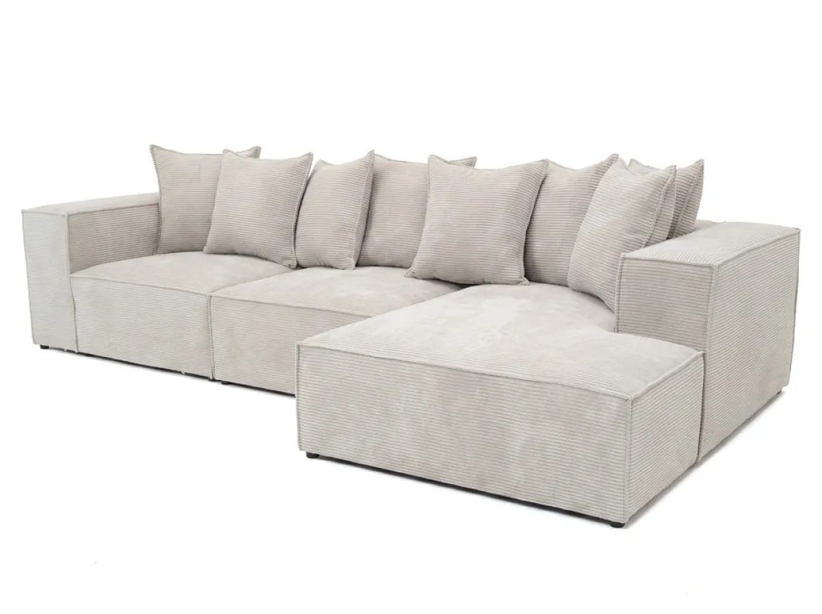 Designer Ecksofa Largo in Cord