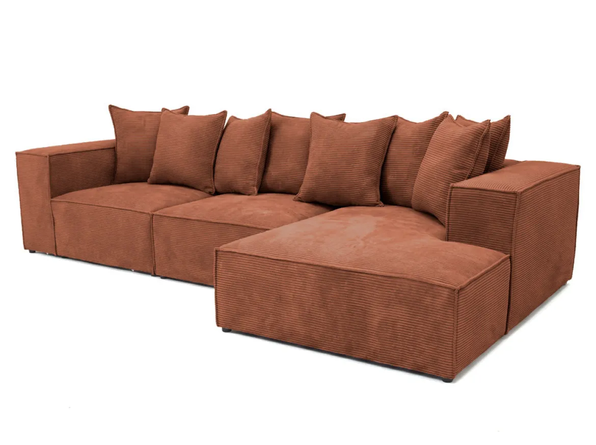 Designer Ecksofa Largo in Cord