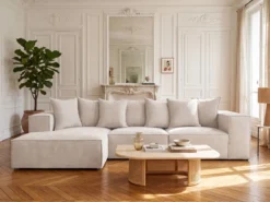 Designer Ecksofa Largo in Cord