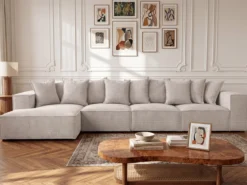 Designer Ecksofa Largo Maxi in Cord