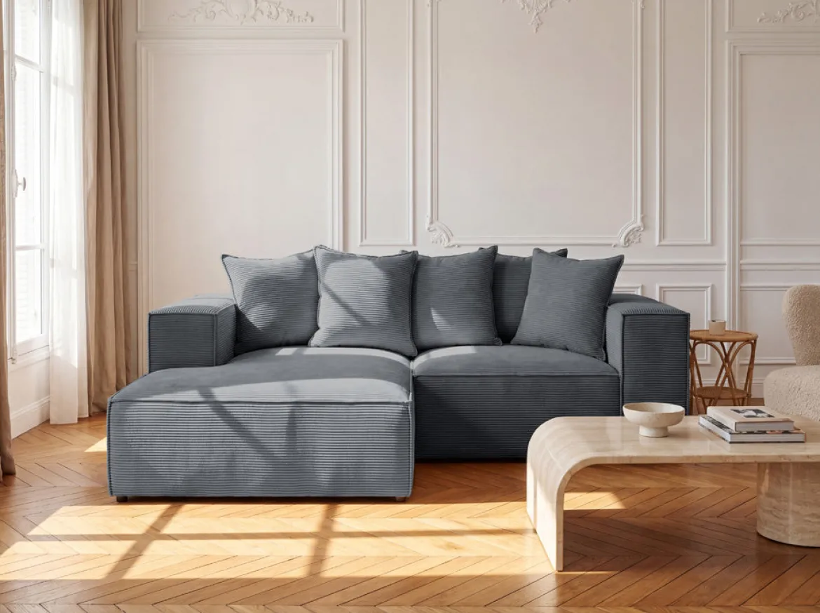 Designer Ecksofa Largo Mini in Cord