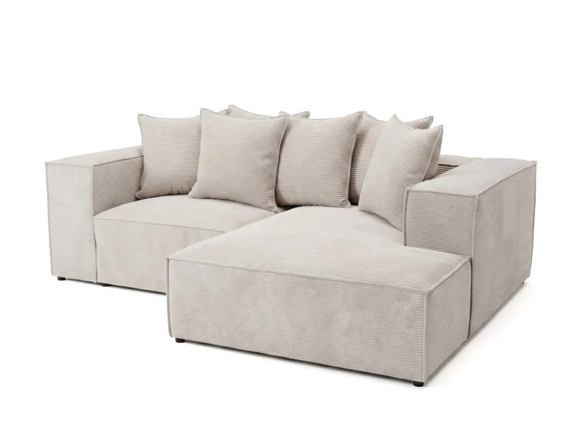 Designer Ecksofa Largo Mini in Cord