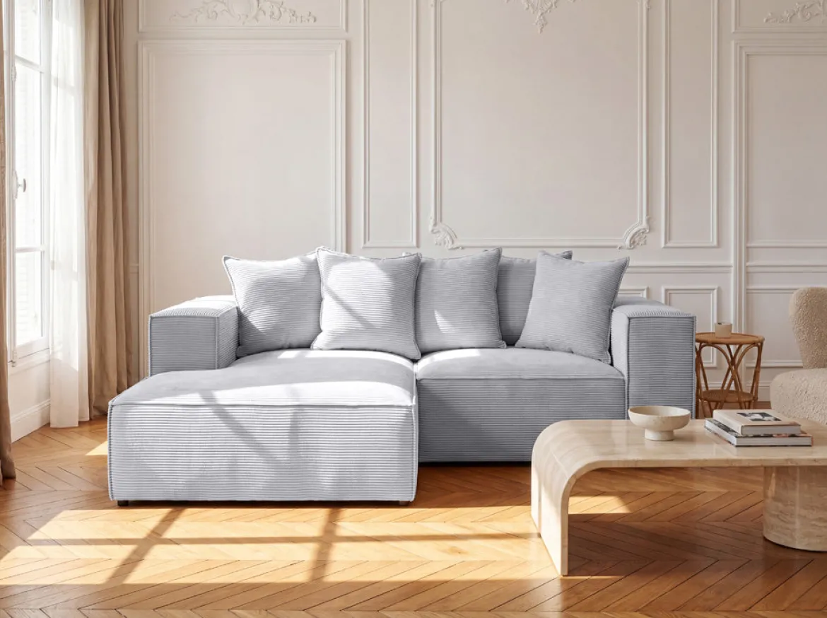 Designer Ecksofa Largo Mini in Cord