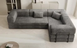 Designer Ecksofa Lazy geschlossen in Cord