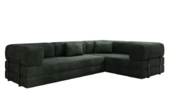 Designer Ecksofa Lazy geschlossen in Cord