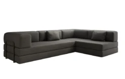 Designer Ecksofa Lazy in Bouclé