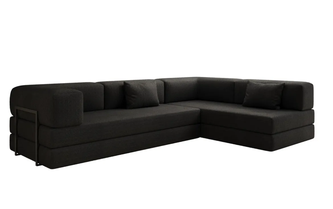 Designer Ecksofa Lazy in Bouclé