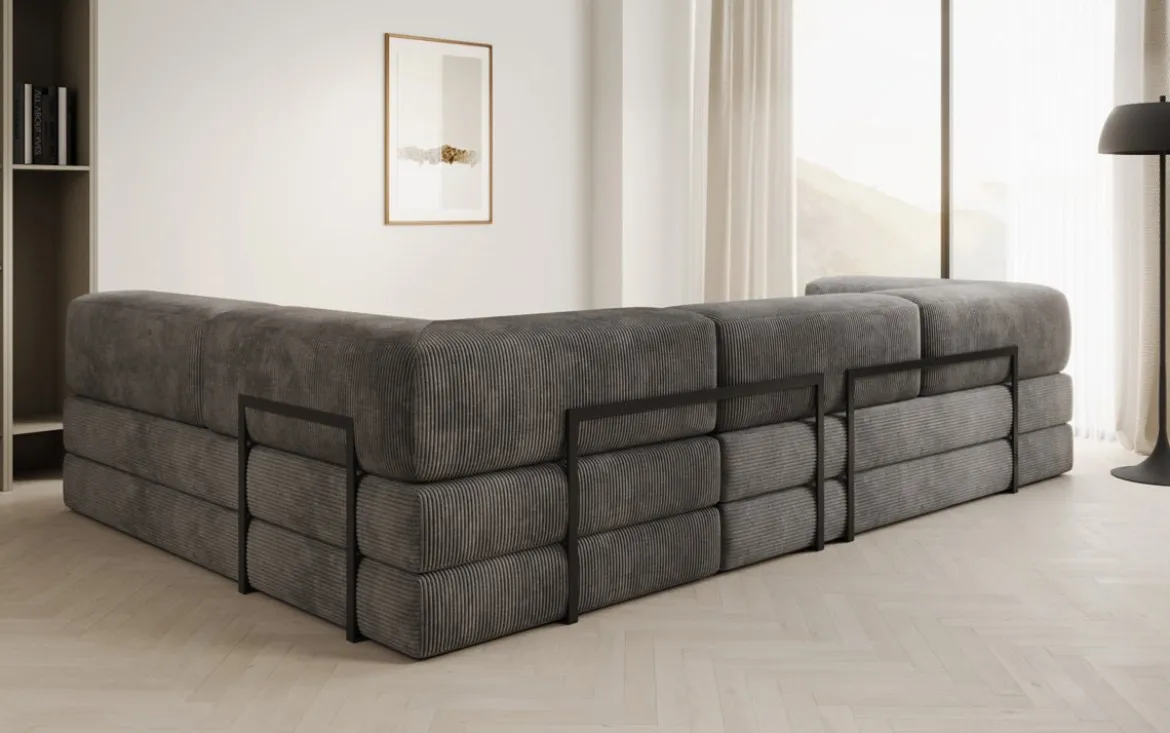 Designer Ecksofa Lazy in Cord