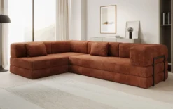Designer Ecksofa Lazy in Cord