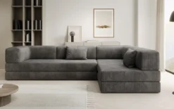 Designer Ecksofa Lazy in Cord