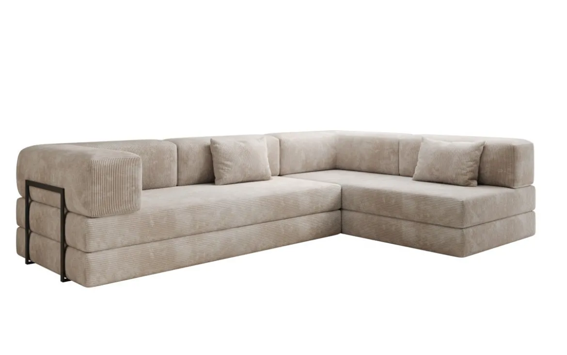 Designer Ecksofa Lazy in Cord