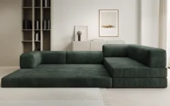 Designer Ecksofa Lazy in Cord