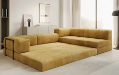 Designer Ecksofa Lazy in Cord