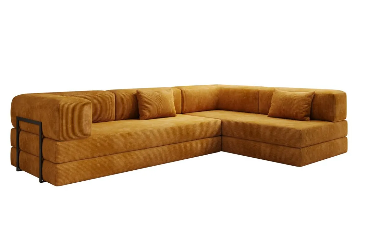 Designer Ecksofa Lazy in Cord