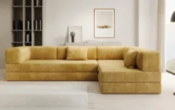 Designer Ecksofa Lazy in Cord