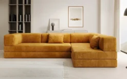 Designer Ecksofa Lazy in Cord