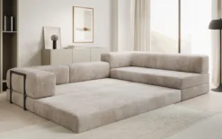 Designer Ecksofa Lazy in Cord