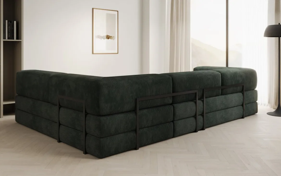Designer Ecksofa Lazy in Cord