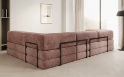 Designer Ecksofa Lazy in Cord