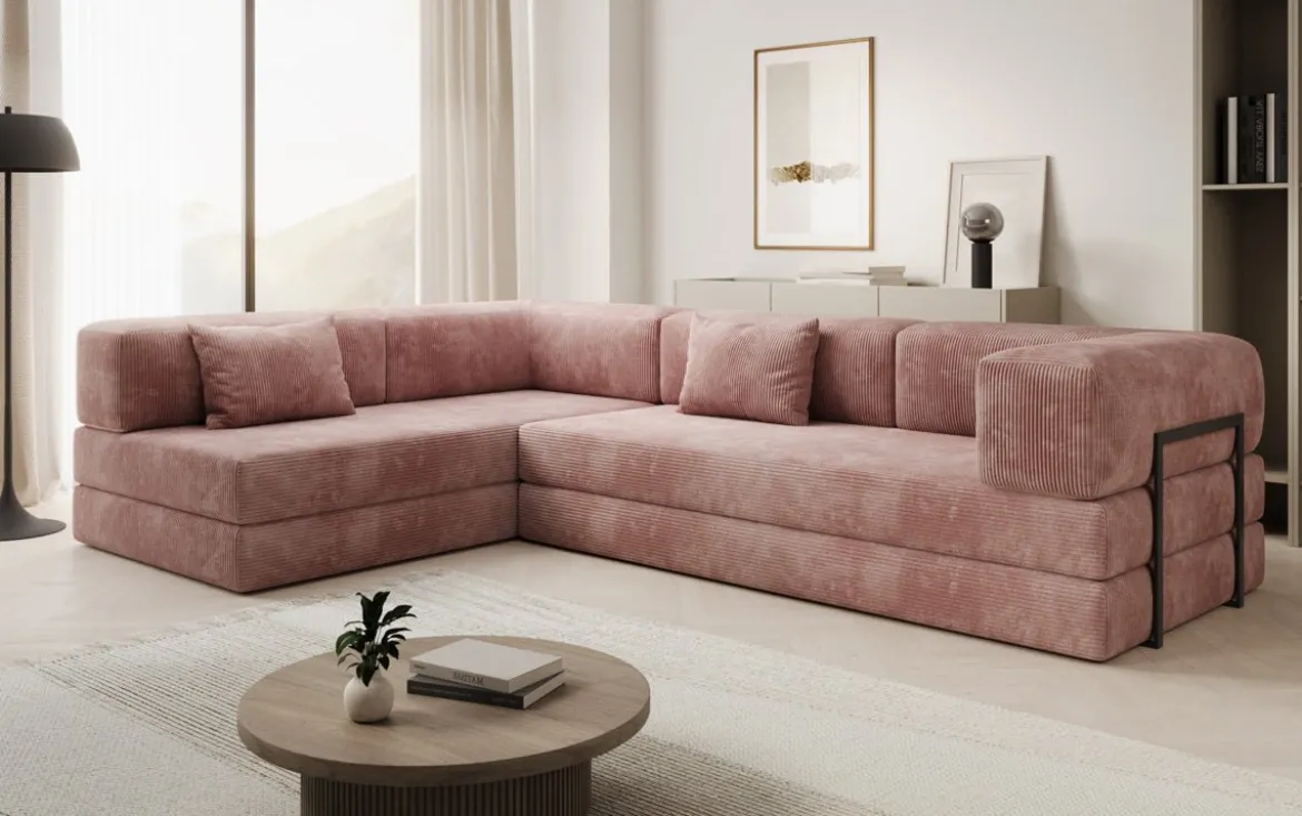 Designer Ecksofa Lazy in Cord