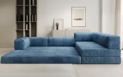 Designer Ecksofa Lazy in Cord
