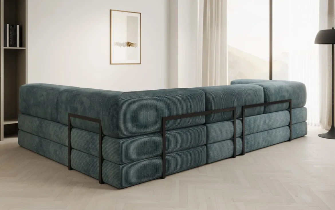 Designer Ecksofa Lazy in Cord