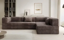 Designer Ecksofa Lazy in Cord