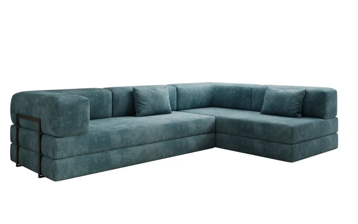 Designer Ecksofa Lazy in Cord