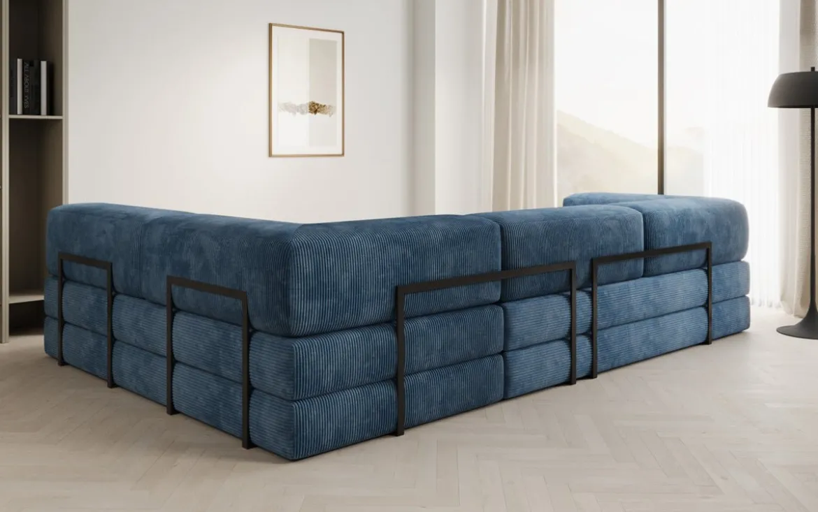 Designer Ecksofa Lazy in Cord
