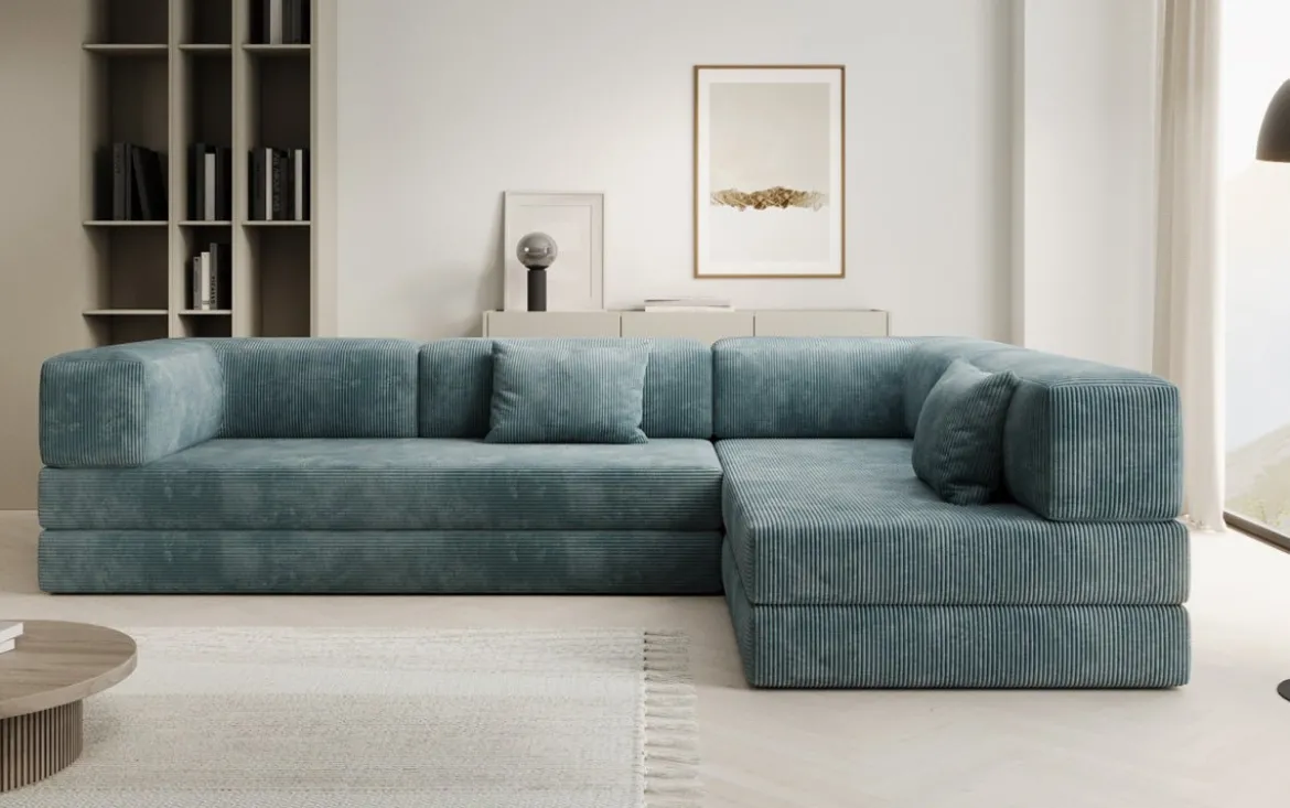 Designer Ecksofa Lazy in Cord