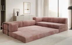 Designer Ecksofa Lazy in Cord