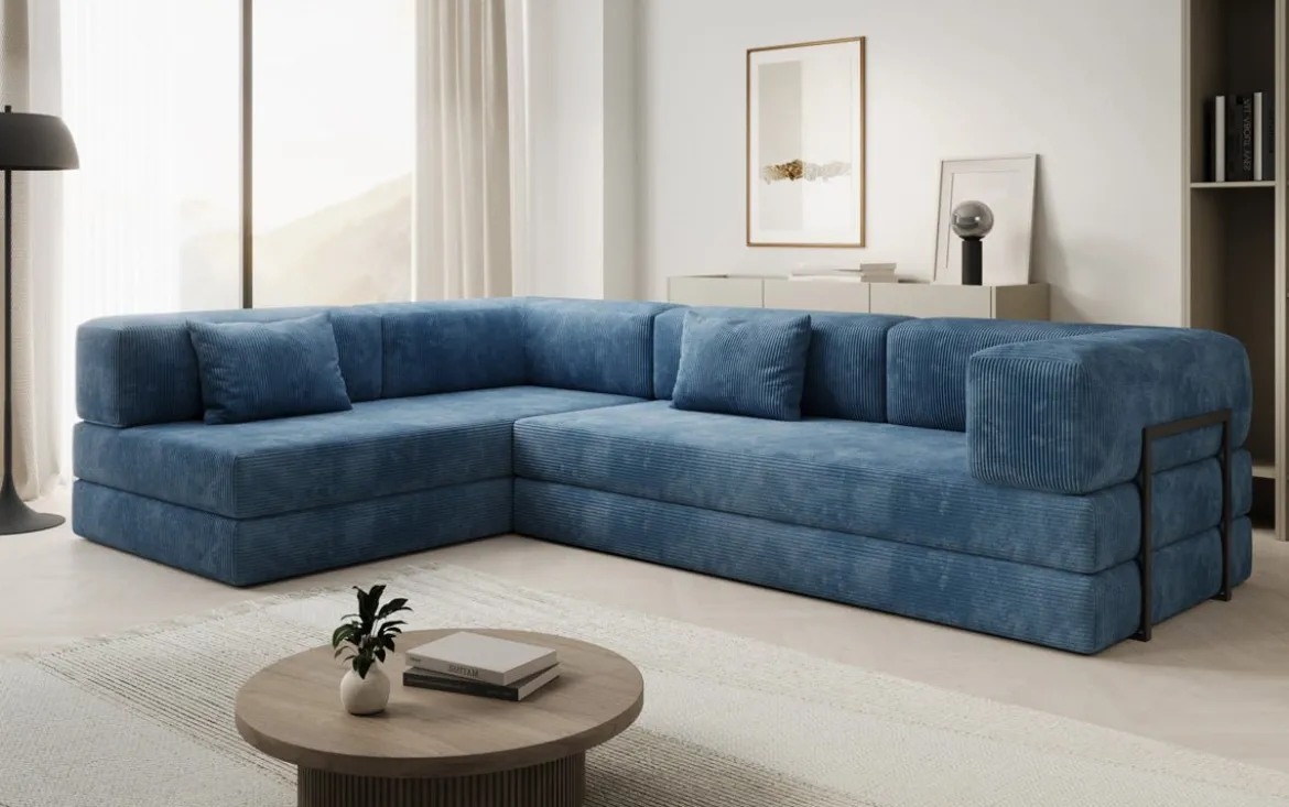 Designer Ecksofa Lazy in Cord