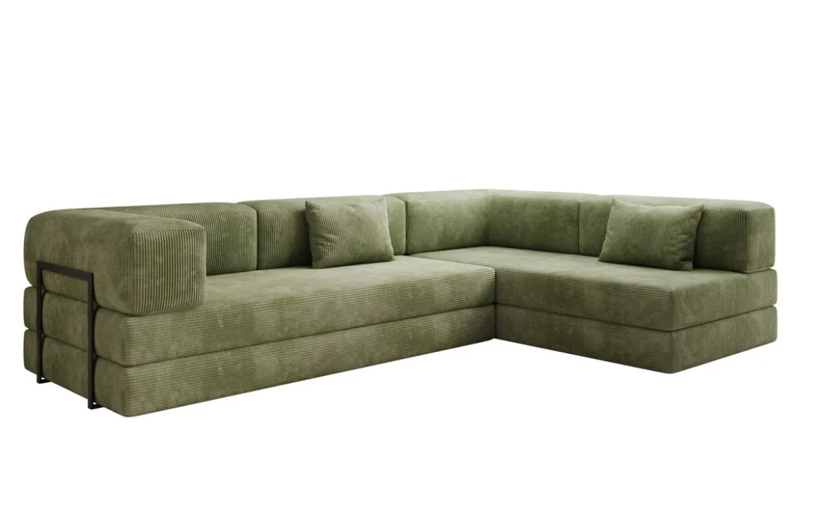 Designer Ecksofa Lazy in Cord