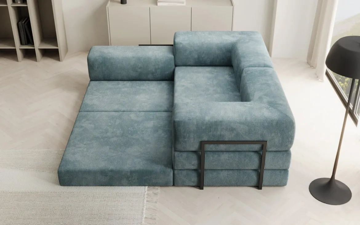 Designer Ecksofa Lazy Mini in Cord
