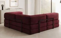 Designer Ecksofa Lazy Mini in Samt