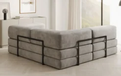 Designer Ecksofa Lazy Mini in Samt